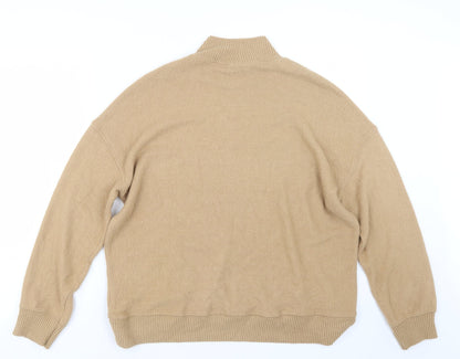 Womens UK Size M New Look Beige Pullover Jumper