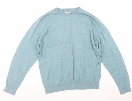 George Mens Blue  Knit Pullover Jumper Size M