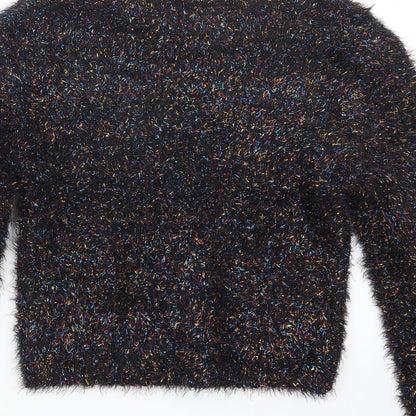Miss E-vie Girls Black   Pullover Jumper Size 13-14 Years