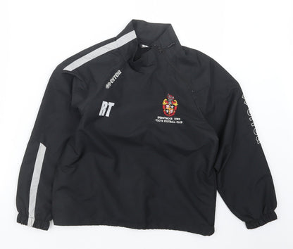 errea Boys Black   Jacket Coat Size XS