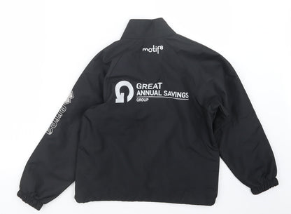 errea Boys Black   Jacket Coat Size XS