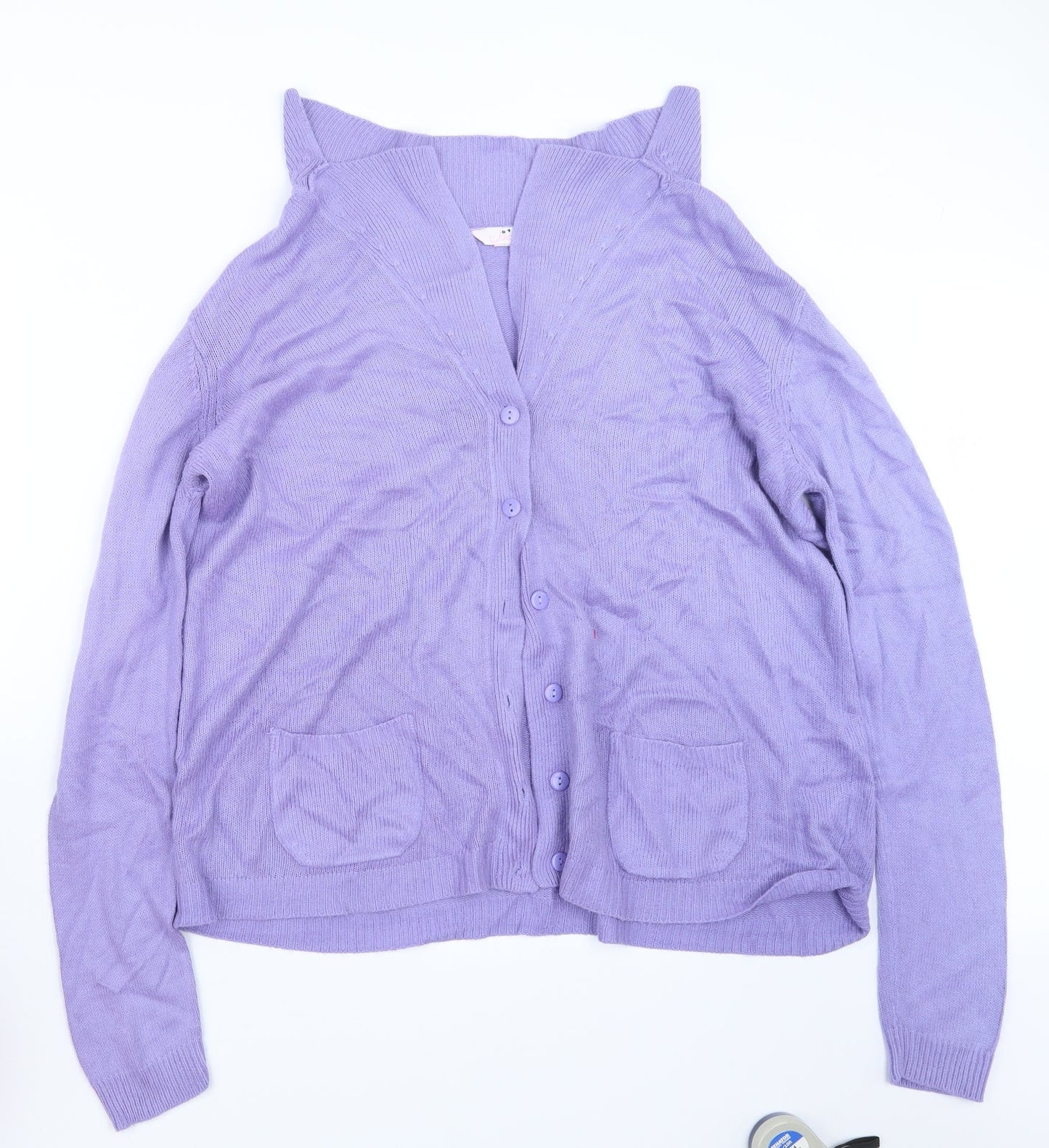 Womens UK Size 12 Julipa Purple Cardigan Jumper
