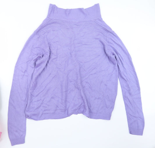 Womens UK Size 12 Julipa Purple Cardigan Jumper