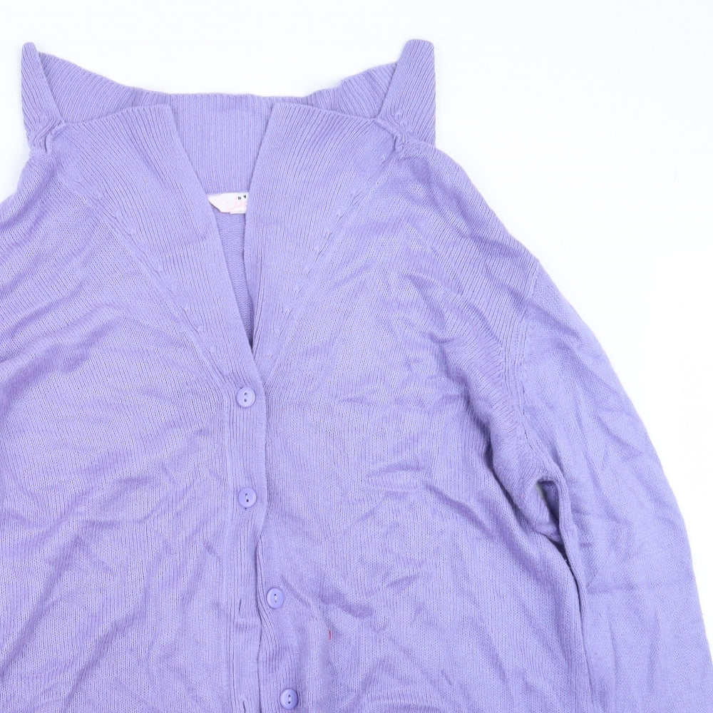 Womens UK Size 12 Julipa Purple Cardigan Jumper