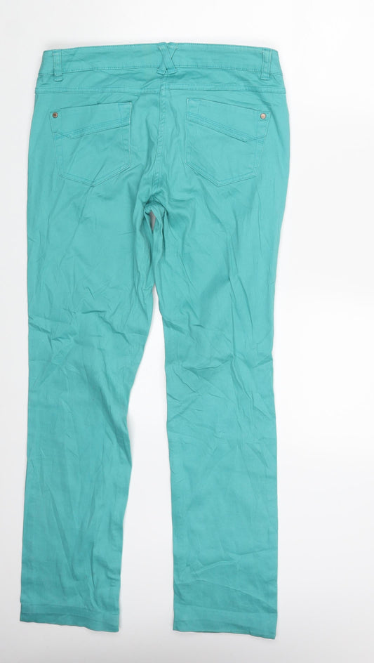 Womens UK Size 12 Up Fashion Slim Fit Skinny Green Jeans