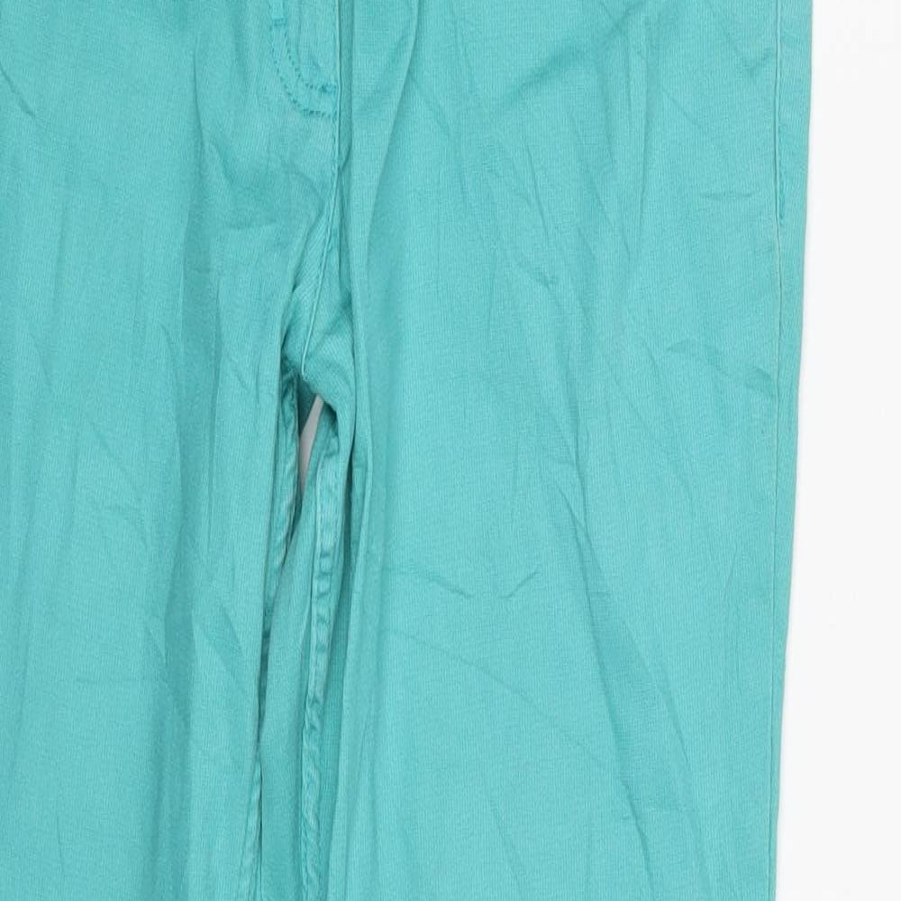 Womens UK Size 12 Up Fashion Slim Fit Skinny Green Jeans