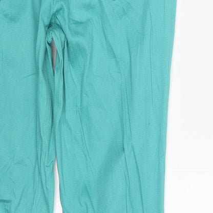 Womens UK Size 12 Up Fashion Slim Fit Skinny Green Jeans