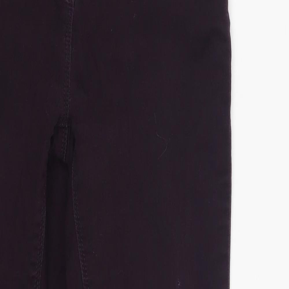 M&Co Womens Purple  Denim Skinny Jeans Size 8 L26 in