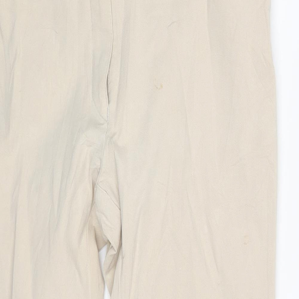 Womens UK Size 14 ZERRES Regular Fit Chino Beige Trousers