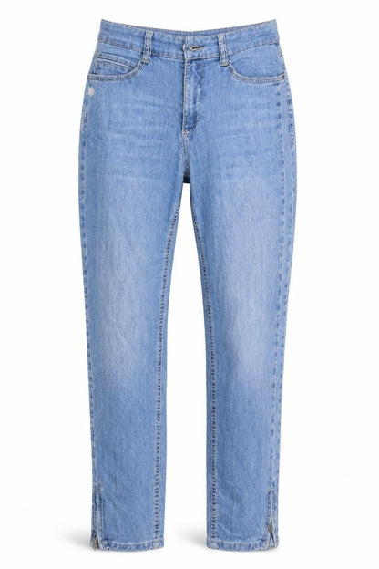 Womens UK Size 28 in Mac Regular Fit Straight Blue Jeans