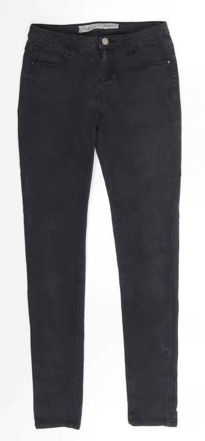 Denim Co. Womens Black  Denim Skinny Jeans Size 6 L30 in