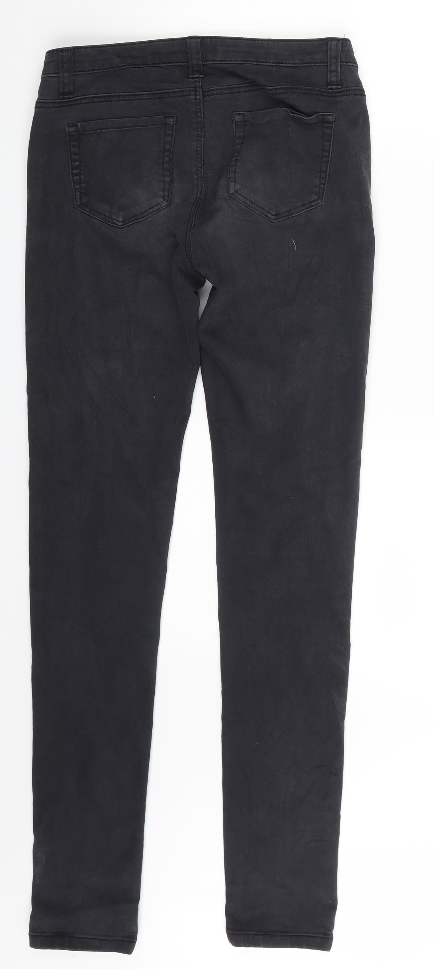 Denim Co. Womens Black  Denim Skinny Jeans Size 6 L30 in