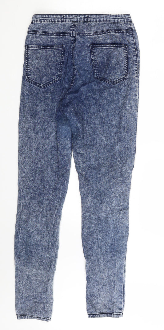 Denim Co. Womens Blue  Denim Jegging Jeans Size 10 L29.5 in