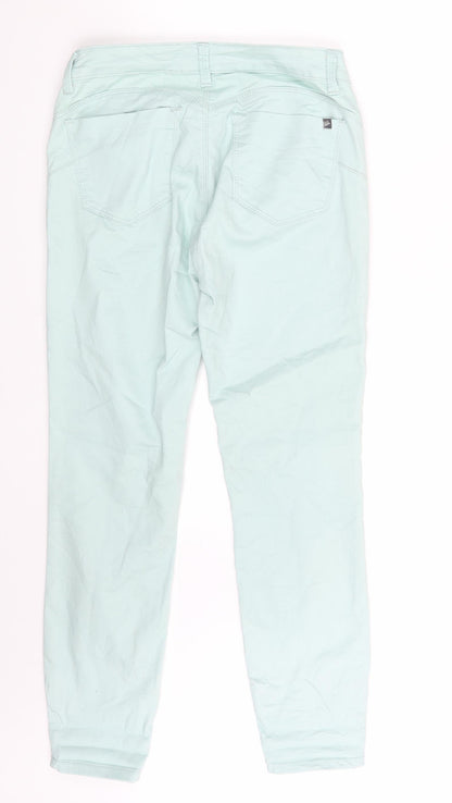Womens UK Size L FB Sister Slim Fit Skinny Green Jeans