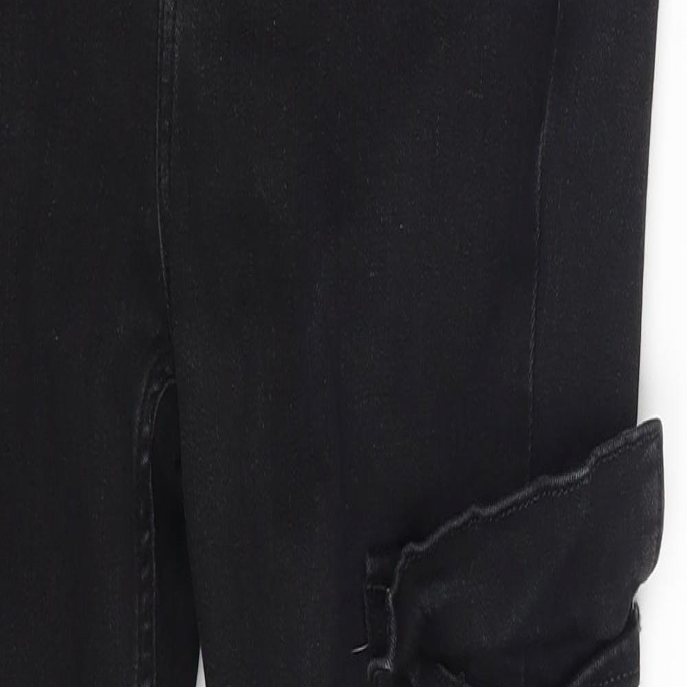 New Look Womens Black  Denim Skinny Jeans Size 12 L25 in