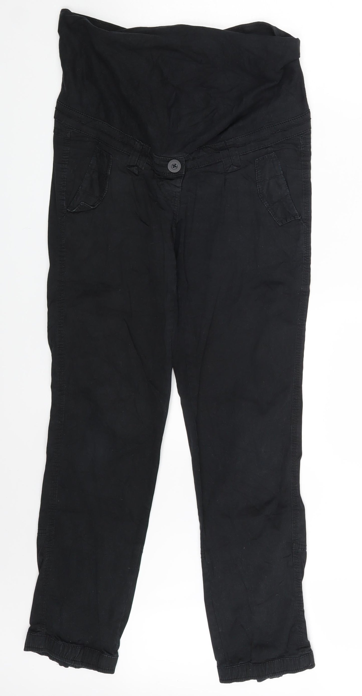 Womens UK Size 8 H&M Regular Fit Mom Black Jeans