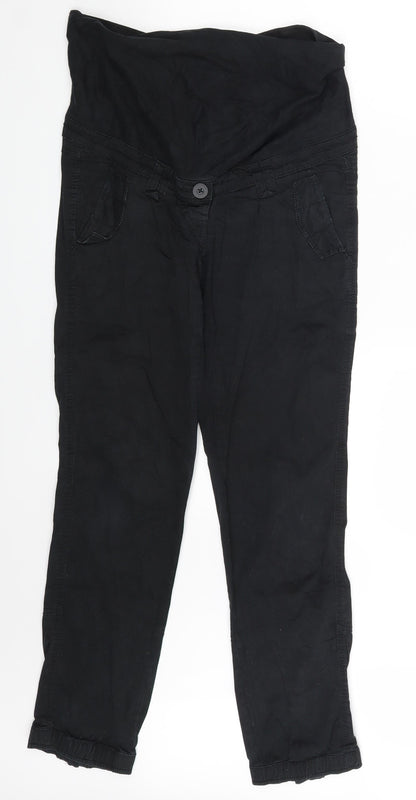 Womens UK Size 8 H&M Regular Fit Mom Black Jeans