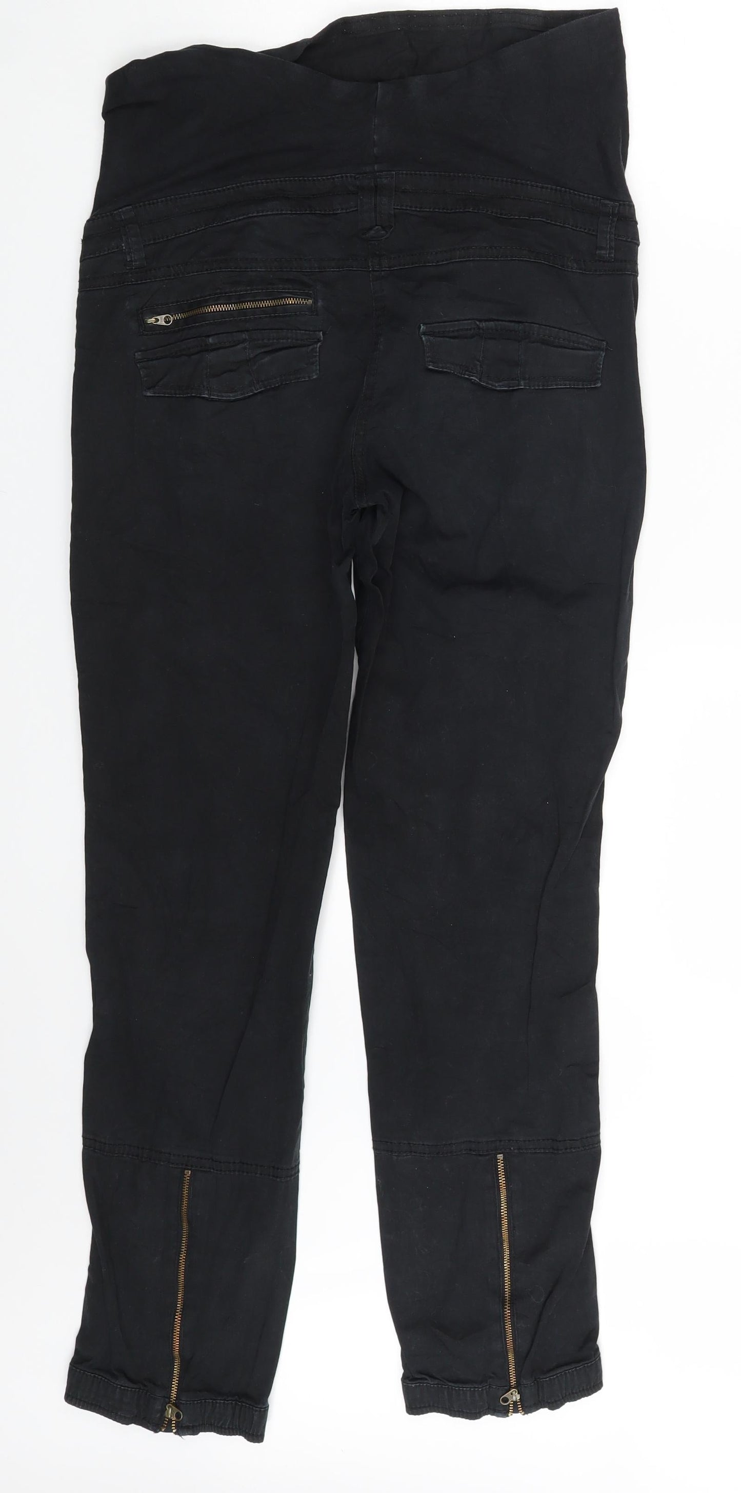 Womens UK Size 8 H&M Regular Fit Mom Black Jeans