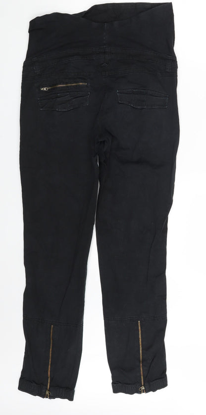 Womens UK Size 8 H&M Regular Fit Mom Black Jeans