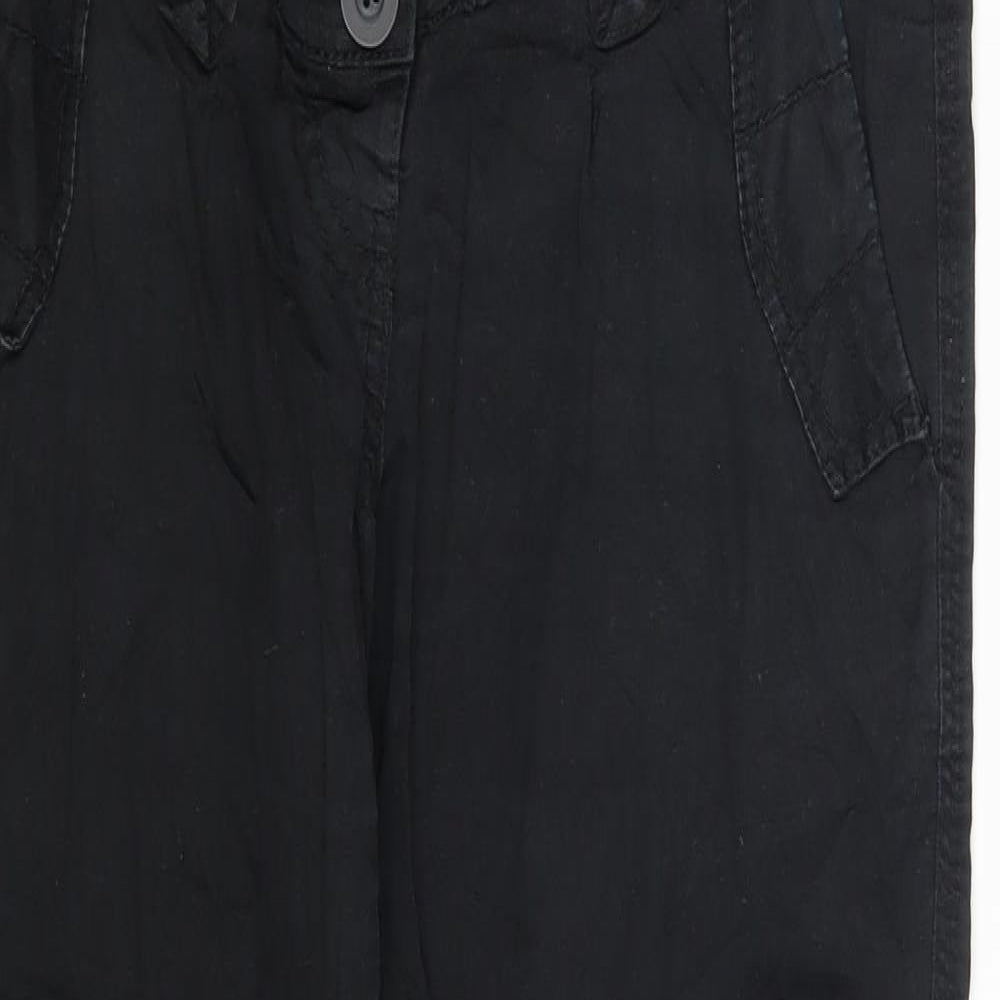 Womens UK Size 8 H&M Regular Fit Mom Black Jeans