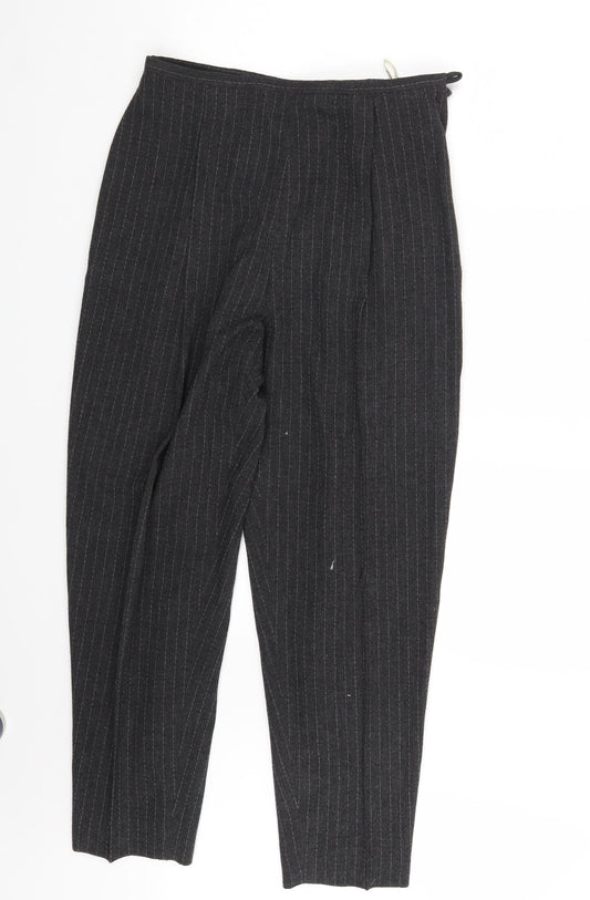 Womens UK Size 16 BHS Regular Fit Chino Grey Trousers