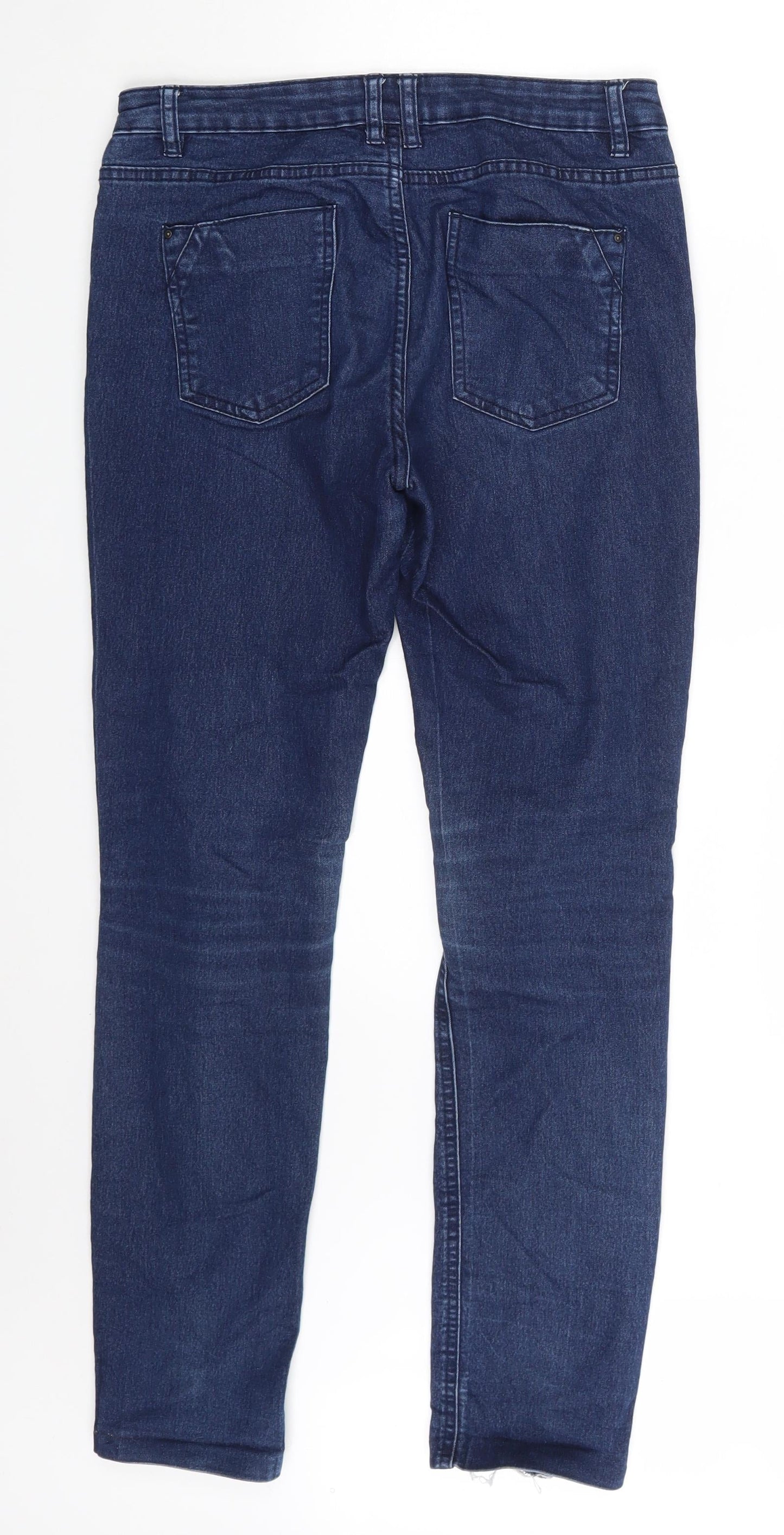 Denim Co. Womens Blue  Denim Skinny Jeans Size 10 L29 in