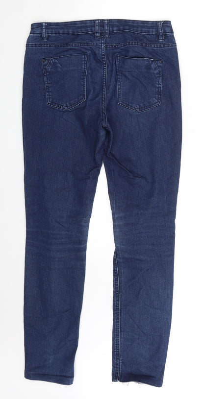 Denim Co. Womens Blue  Denim Skinny Jeans Size 10 L29 in