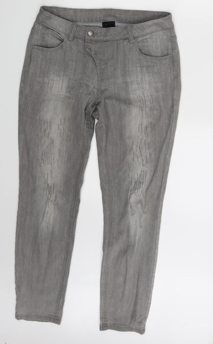 Best Connections Womens Grey  Denim Skinny Jeans Size 30 in L28 in