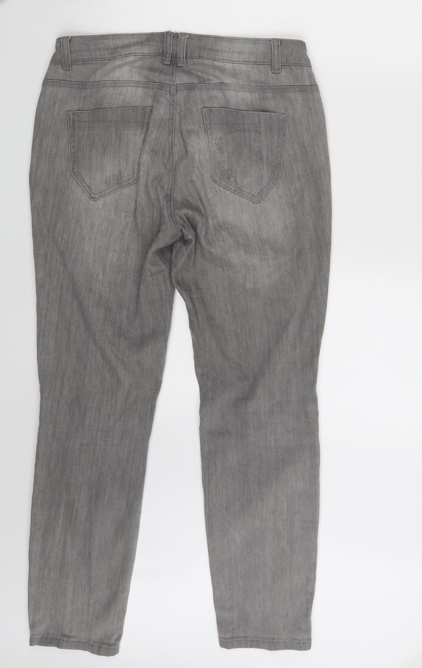Best Connections Womens Grey  Denim Skinny Jeans Size 30 in L28 in