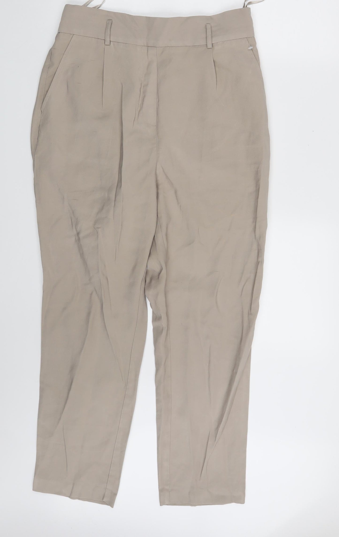 F&F Womens Beige   Dress Pants Trousers Size 14 L25 in