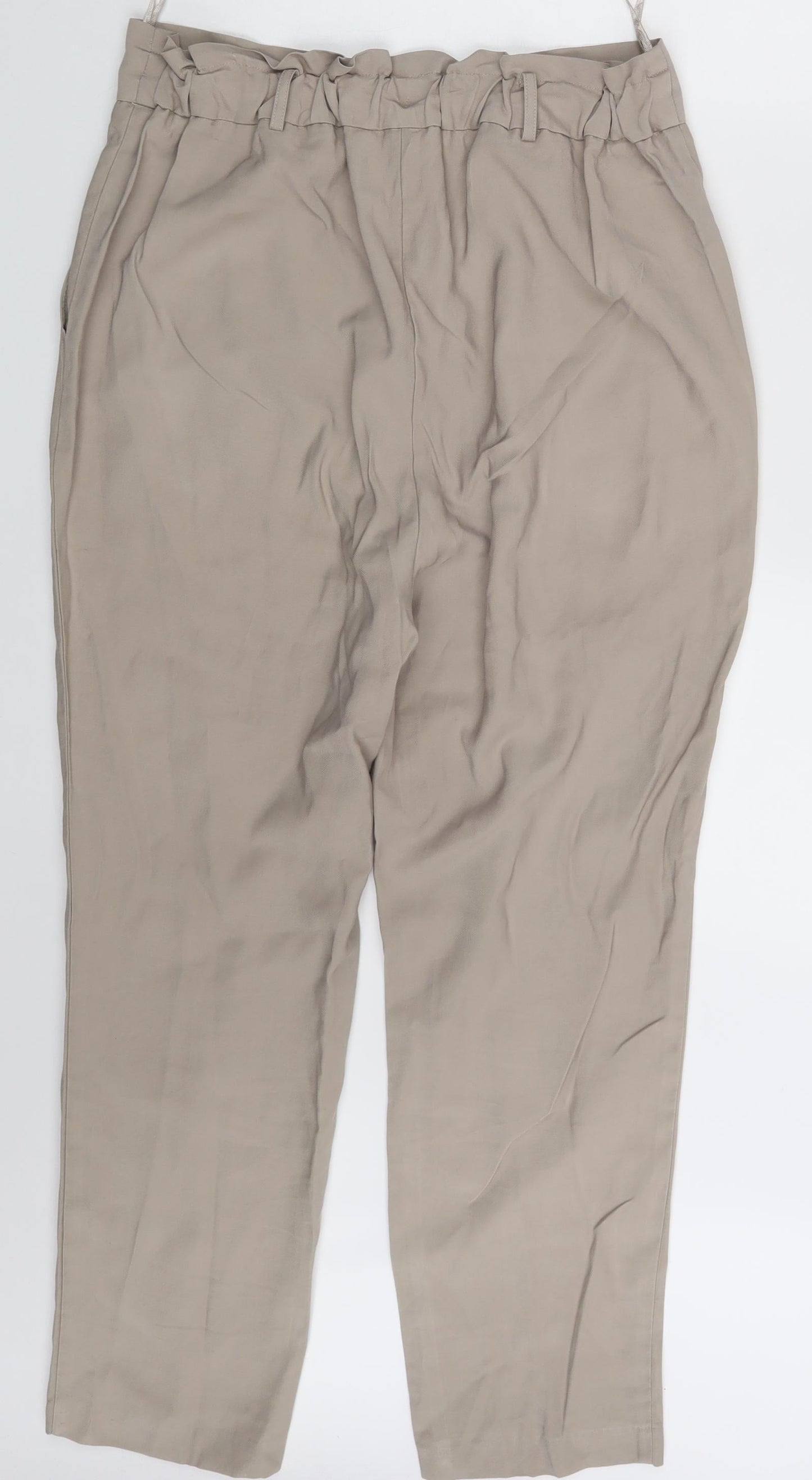 F&F Womens Beige   Dress Pants Trousers Size 14 L25 in