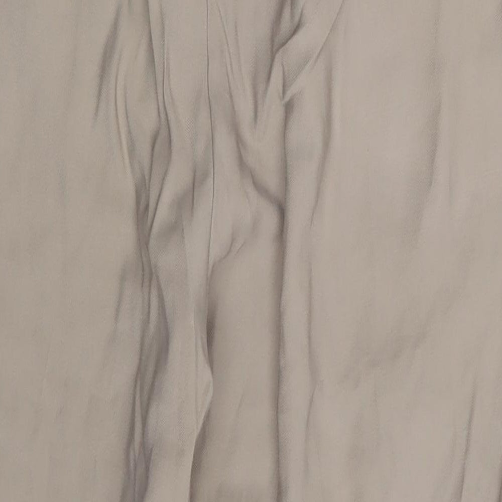 F&F Womens Beige   Dress Pants Trousers Size 14 L25 in