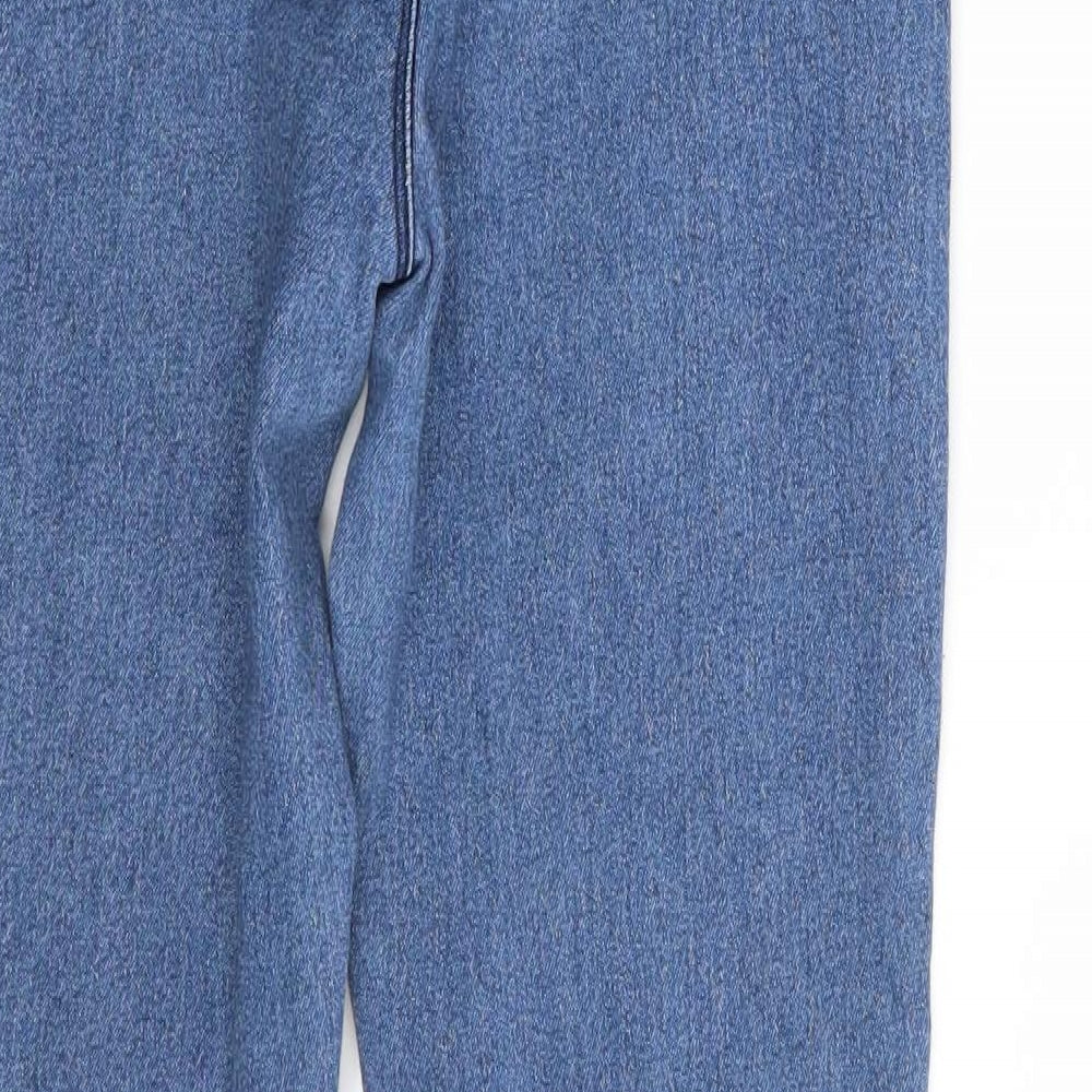 Boohoo Womens Blue  Denim Skinny Jeans Size 8 L29 in