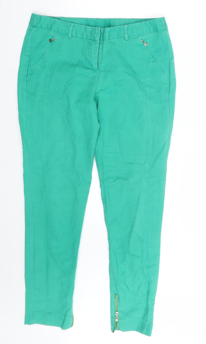 RESERVED Womens Green   Chino Trousers Size 30 in L26 in