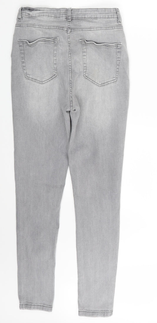 Denim Co. Womens Grey  Denim Skinny Jeans Size 14 L27 in