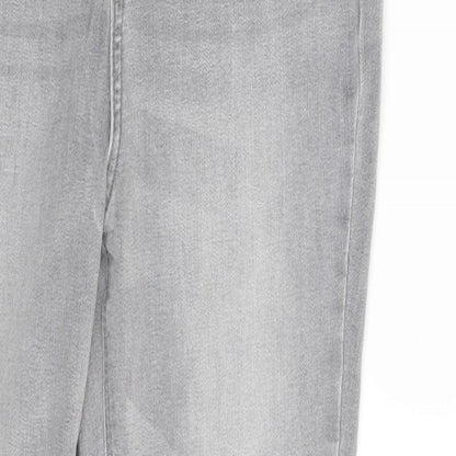 Denim Co. Womens Grey  Denim Skinny Jeans Size 14 L27 in