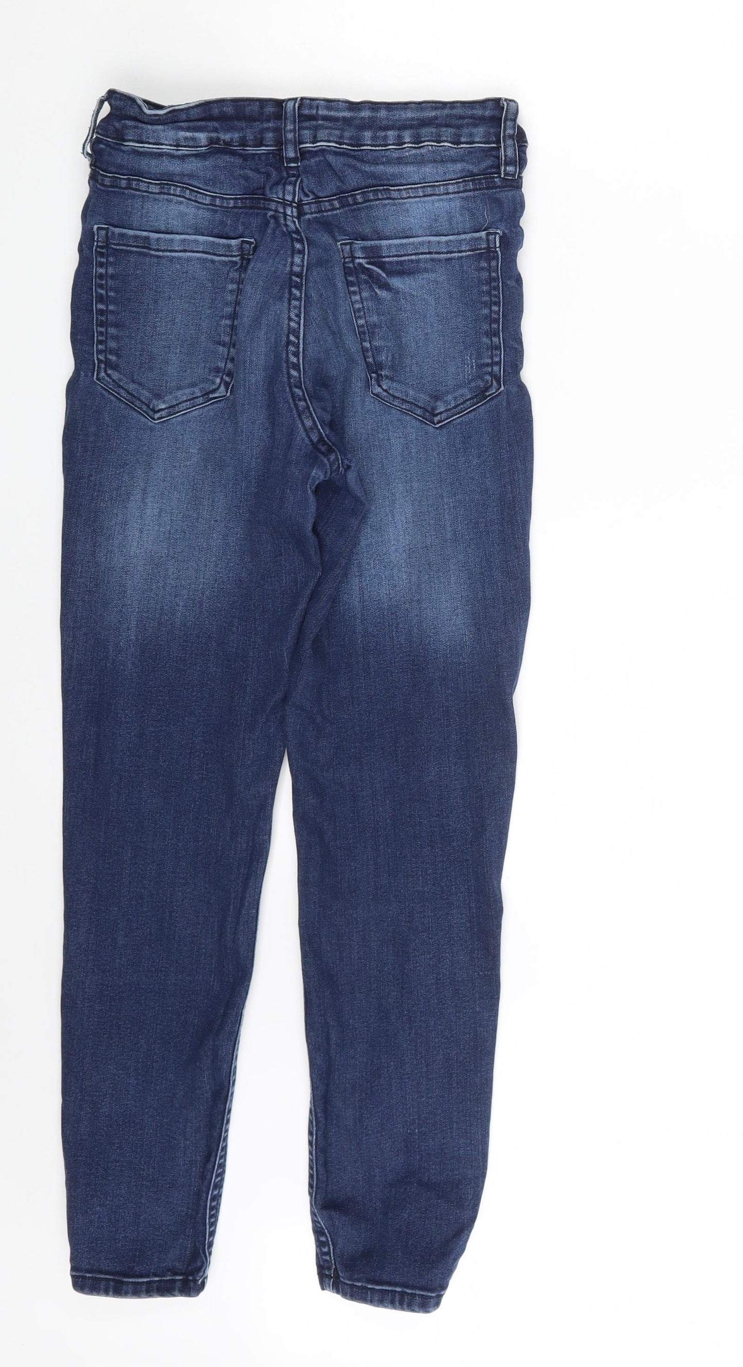 F&F Womens Blue  Denim Tapered Jeans Size 10 L26 in