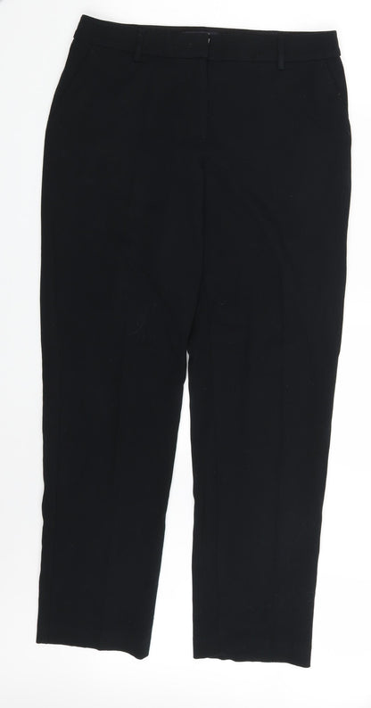 Womens UK Size 12 M&S Regular Fit  Black Trousers