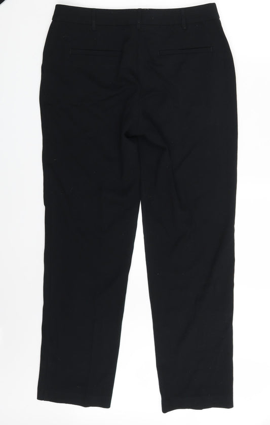 Womens UK Size 12 M&S Regular Fit  Black Trousers