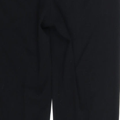Womens UK Size 12 M&S Regular Fit  Black Trousers