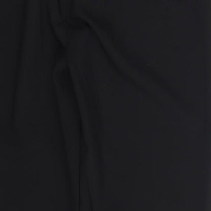 Womens UK Size 14 Preworn Regular Fit Dress Pants Black Trousers