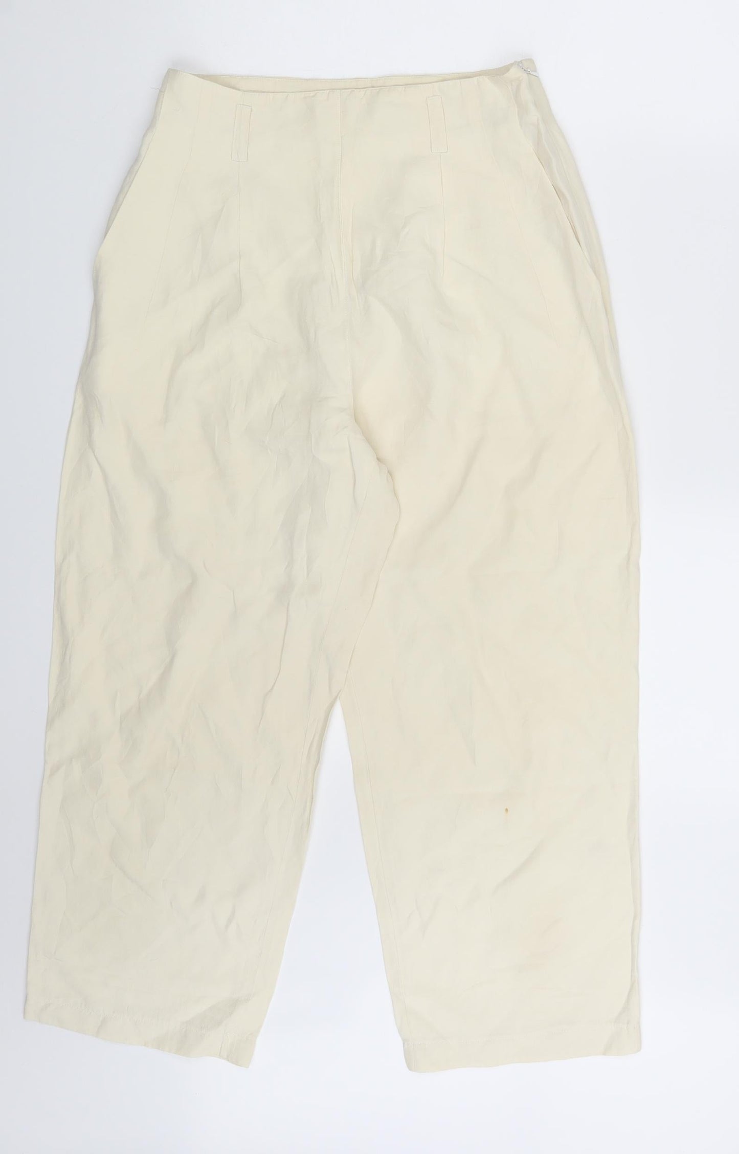 Womens UK Size 26 in Preworn Regular Fit  Ivory Trousers