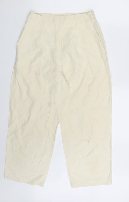 Womens UK Size 26 in Preworn Regular Fit  Ivory Trousers