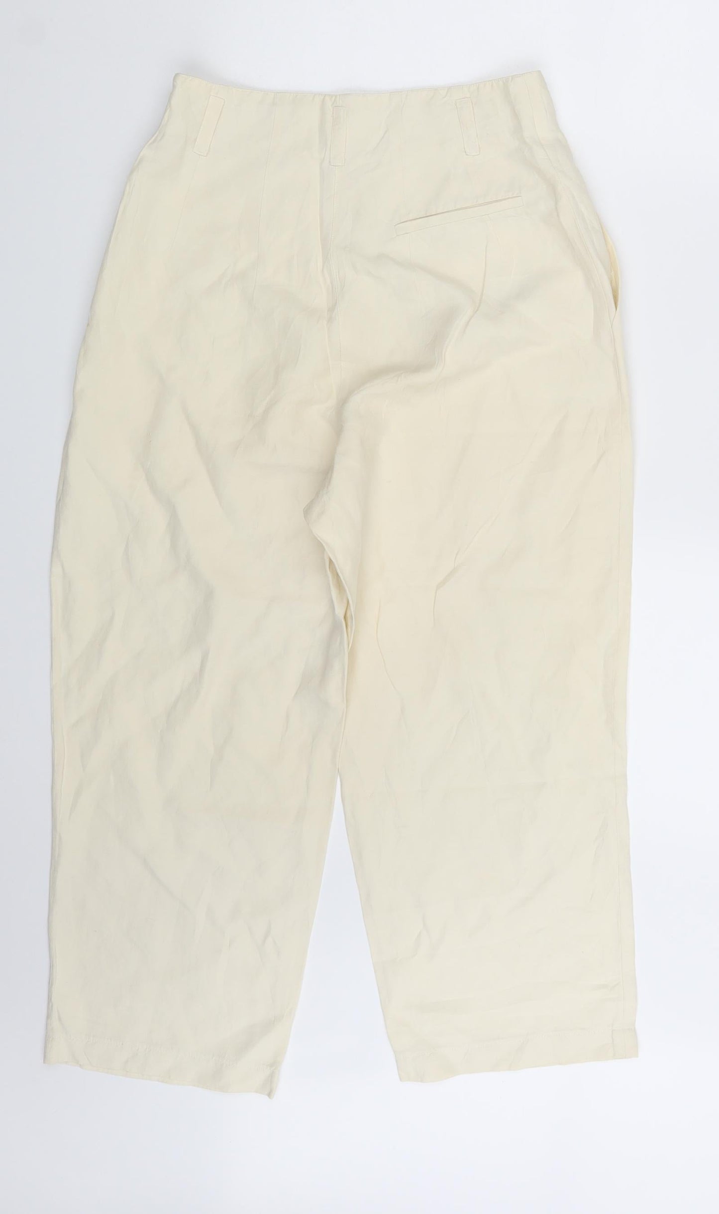 Womens UK Size 26 in Preworn Regular Fit  Ivory Trousers