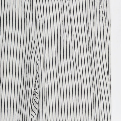 Takko Fashion Womens White Striped  Sweatpants Trousers Size 36 in L29 in
