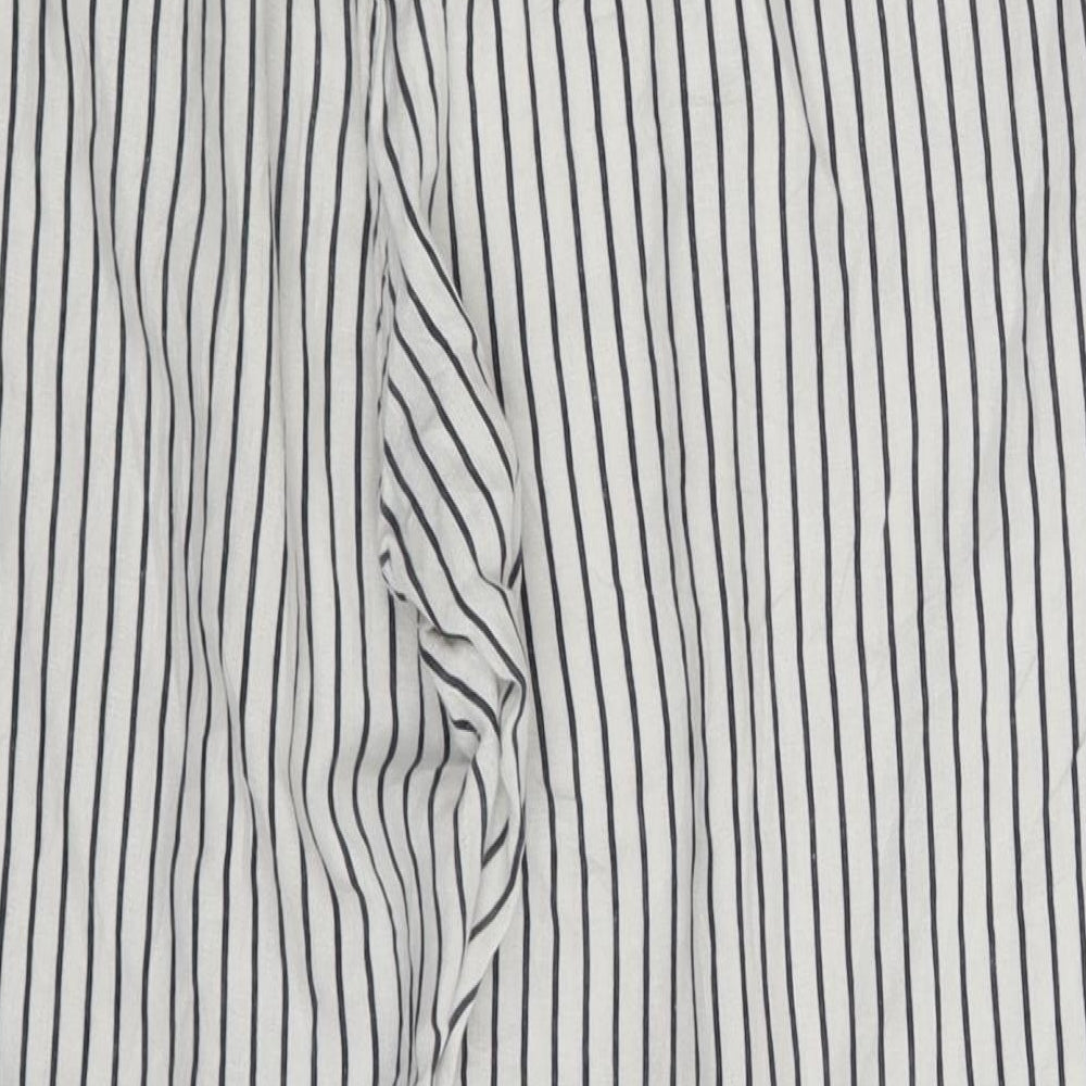 Takko Fashion Womens White Striped  Sweatpants Trousers Size 36 in L29 in
