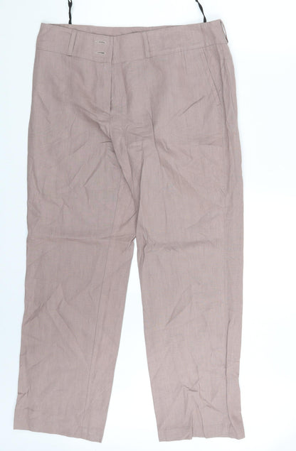 Gonto Womens Pink   Chino Trousers Size 14 L28 in