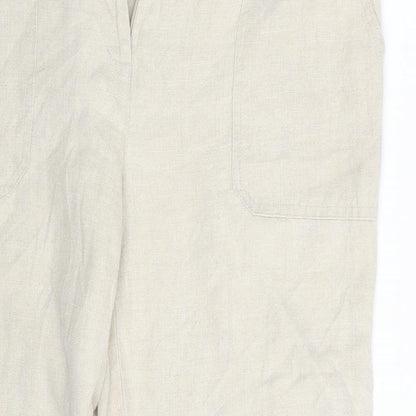 Popin Womens Beige   Trousers  Size XL L32 in