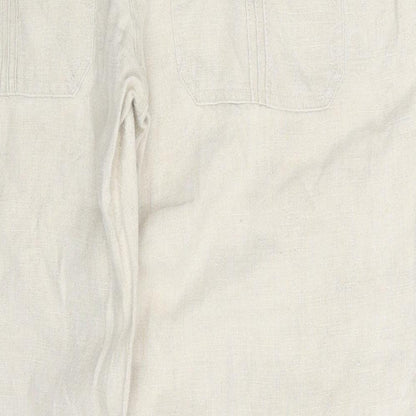 Popin Womens Beige   Trousers  Size XL L32 in