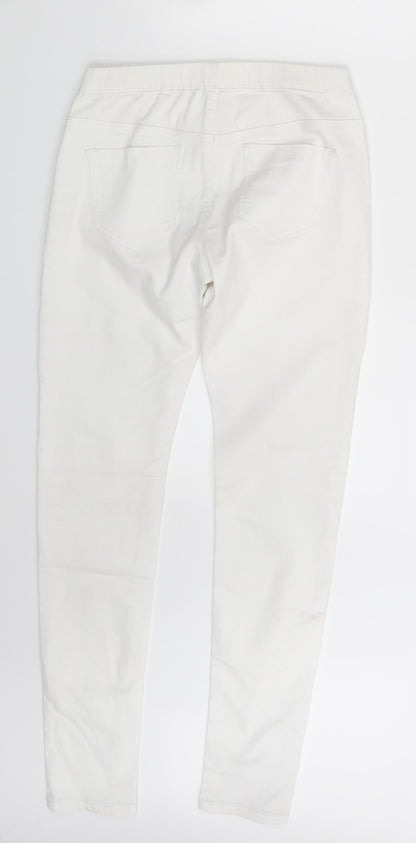 Denim Co. Womens White  Denim Jegging Jeans Size 6 L29 in